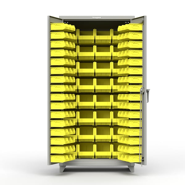Strong Hold 14 ga. Cabinet with Keyless Entry Lock 60 inW x 24 inD x 75 inH 56-243-EK-L - main